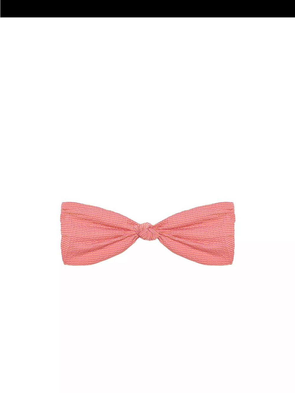 Zara Coral Pink Knot Bikini Top